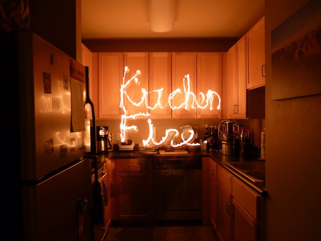 venalis lighting kitchen on fire